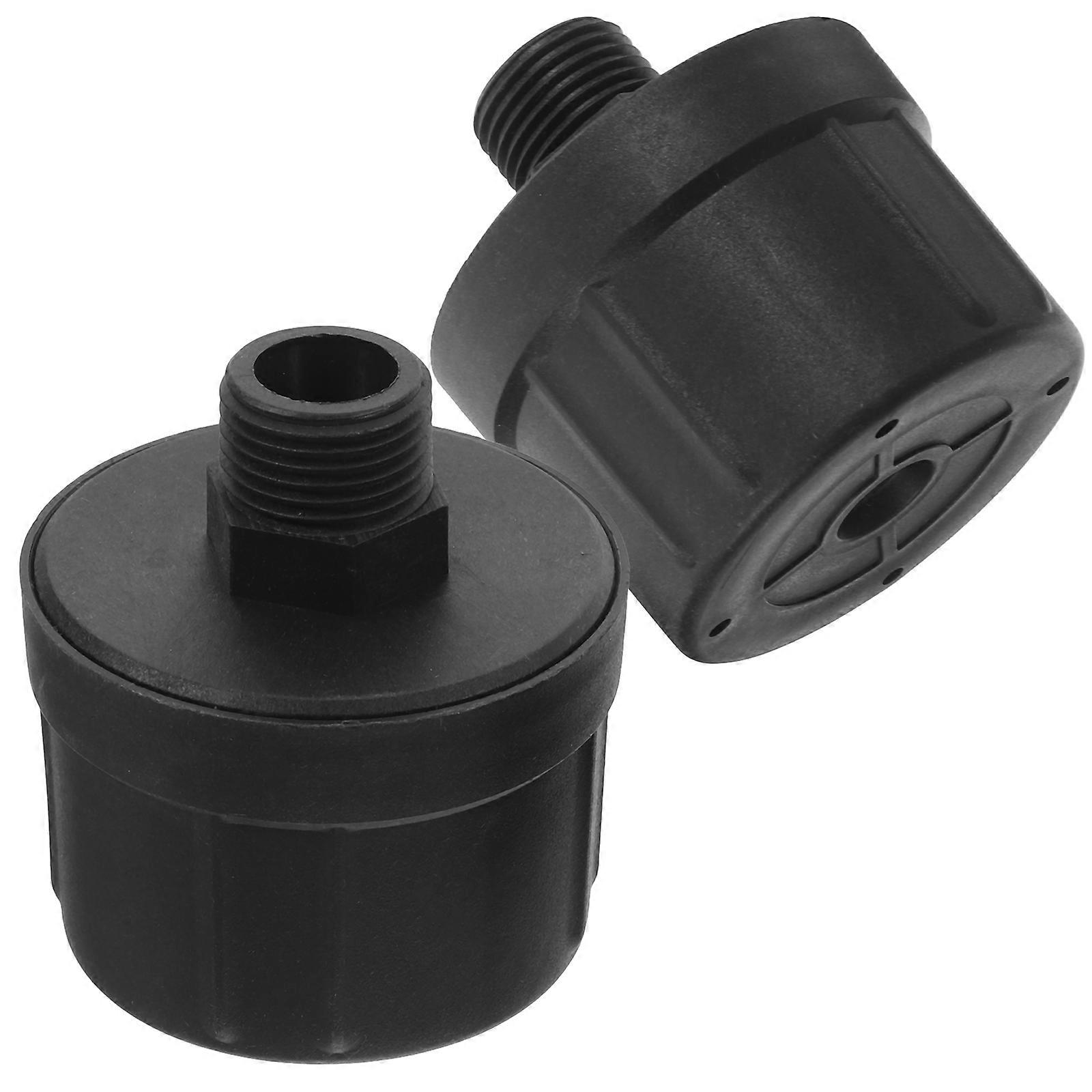 Air Compressor Intake Filter 2Pcs Plastic Muffler Accessories for Noise Reduction