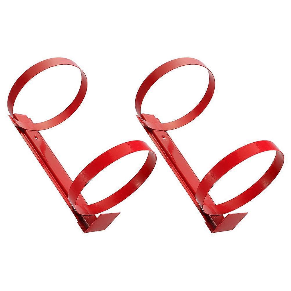 Heavy Duty Fire Extinguisher Mounting Bracket 5Kg Space Saving Wall Bracket For General Users 27.50X15.50X15.00CM 2Pcs