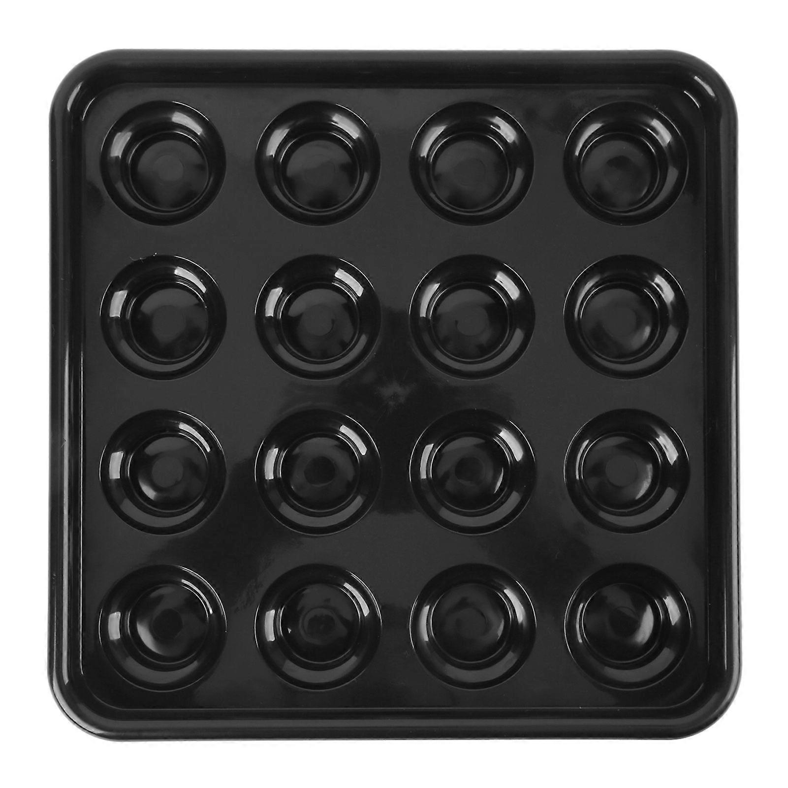 Billiards Tray Thickened Plastic 16 Holes Wear Resistant Shake Proof Billiard Ball Tray