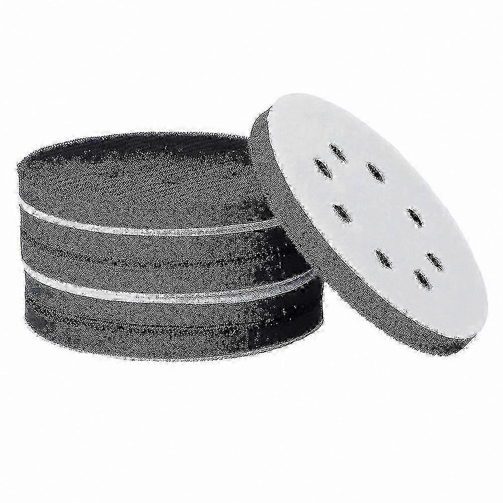 6-Pack 5" Soft Sponge Sanding Pads with 8 Holes for Hook & Loop Discs hwy