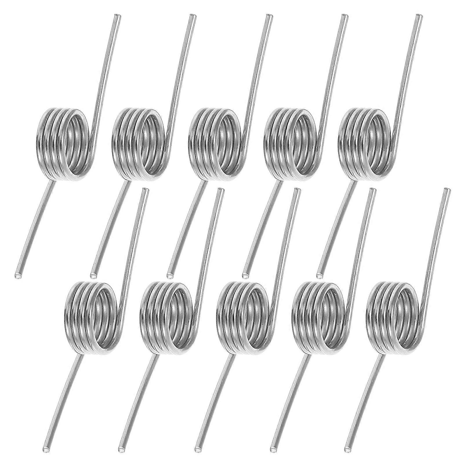 Trash Can Torsional Spring for Smooth Operation 10Pcs Silver