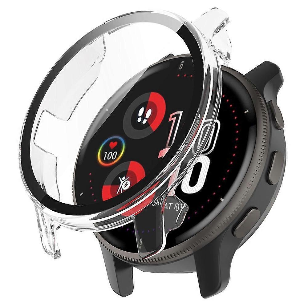 For Garmin Venu2 Plus Durable Hard PC Watch Cover Case with Built-in Tempered Glass Screen Protector
