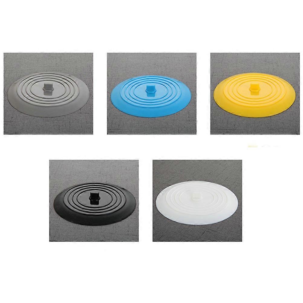 Round Drain Plug Drain Cover for Laundry Room Black Cockroach Blocker 1Pack