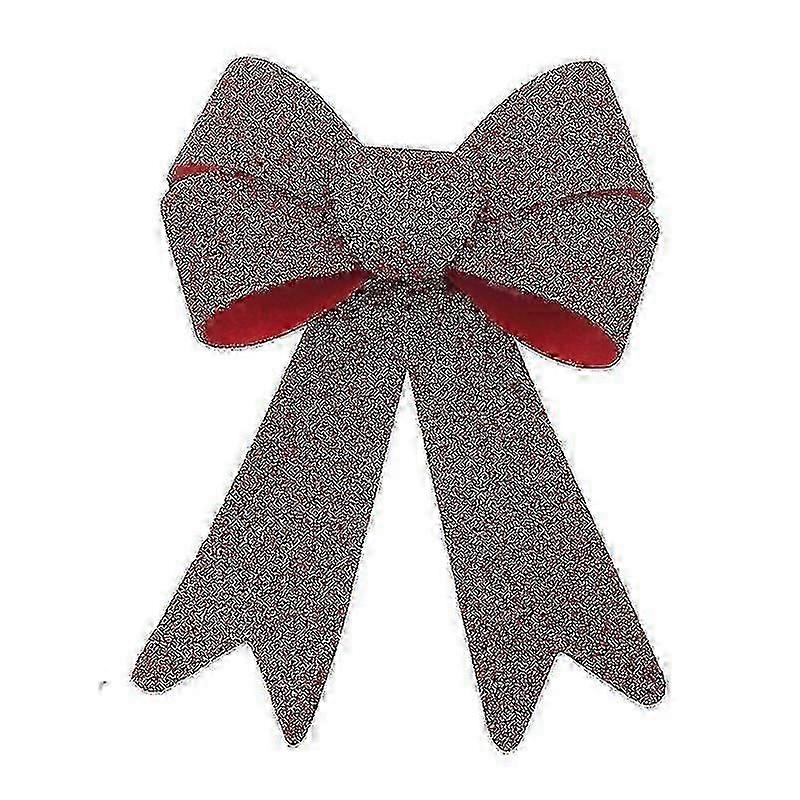Red Glitter Wreath Bow for Christmas Tree Decorations