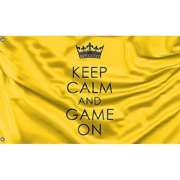 Keep Calm And Game On Flag FG1296