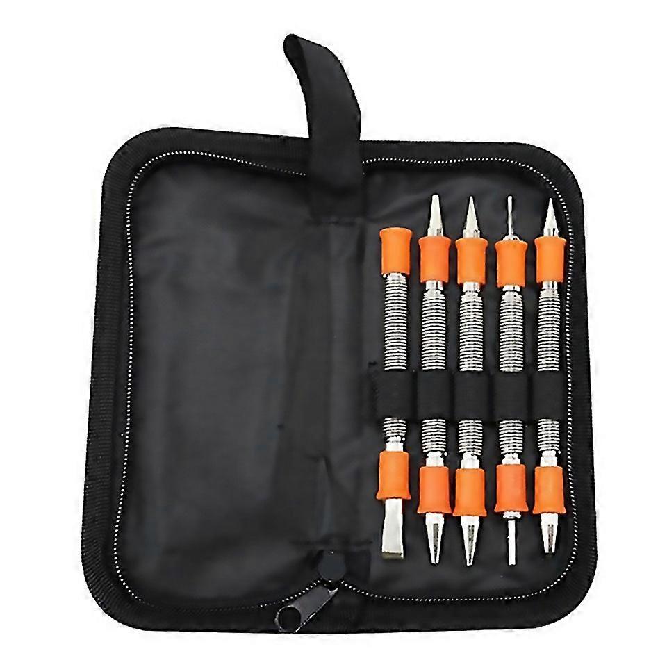 For 5pcs Working Setdual Head Combo Nail Setter Dual Head Center Punch