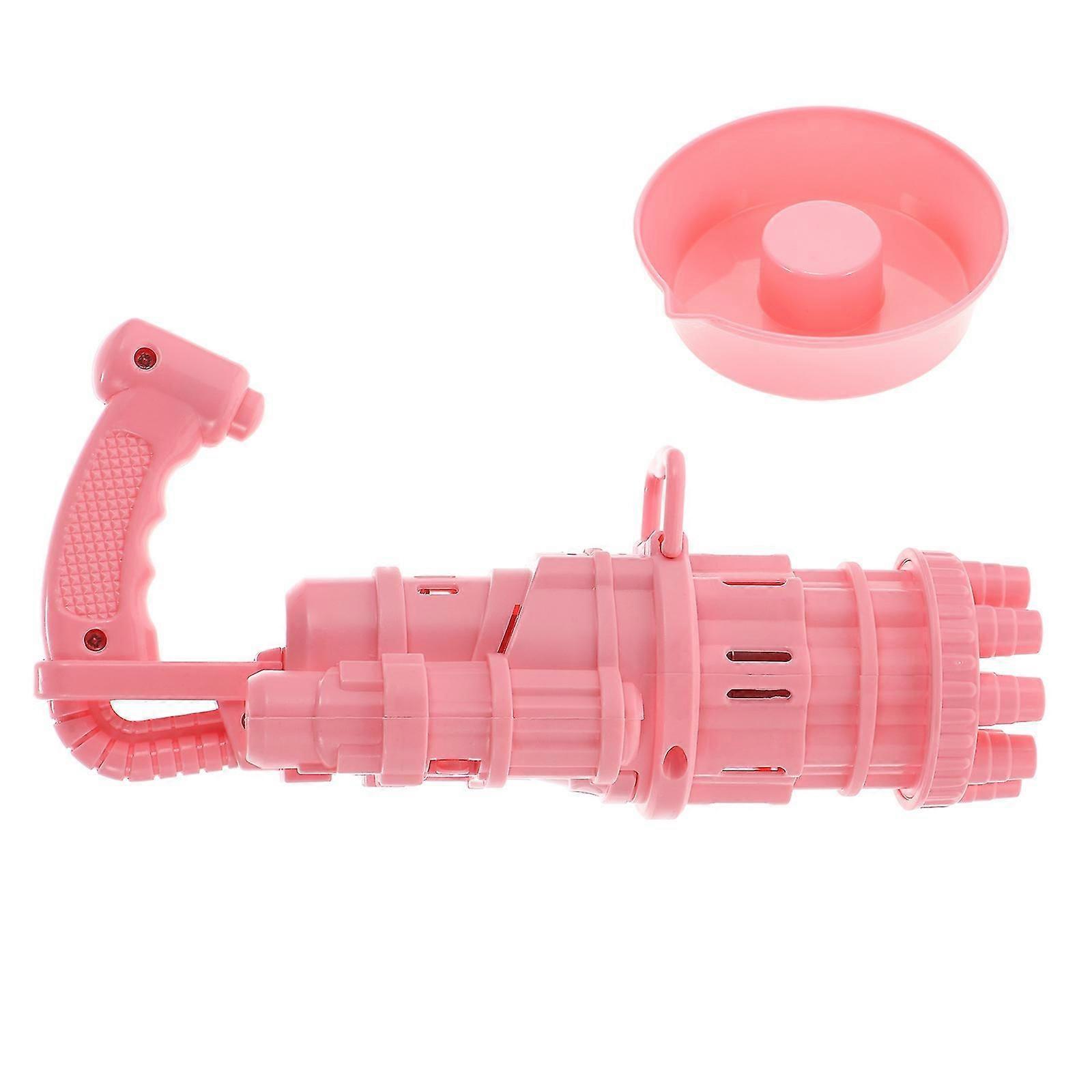 1 Set Bubble Shooter 9-hole Bubble Machine Electric Bubble Maker Without Battery