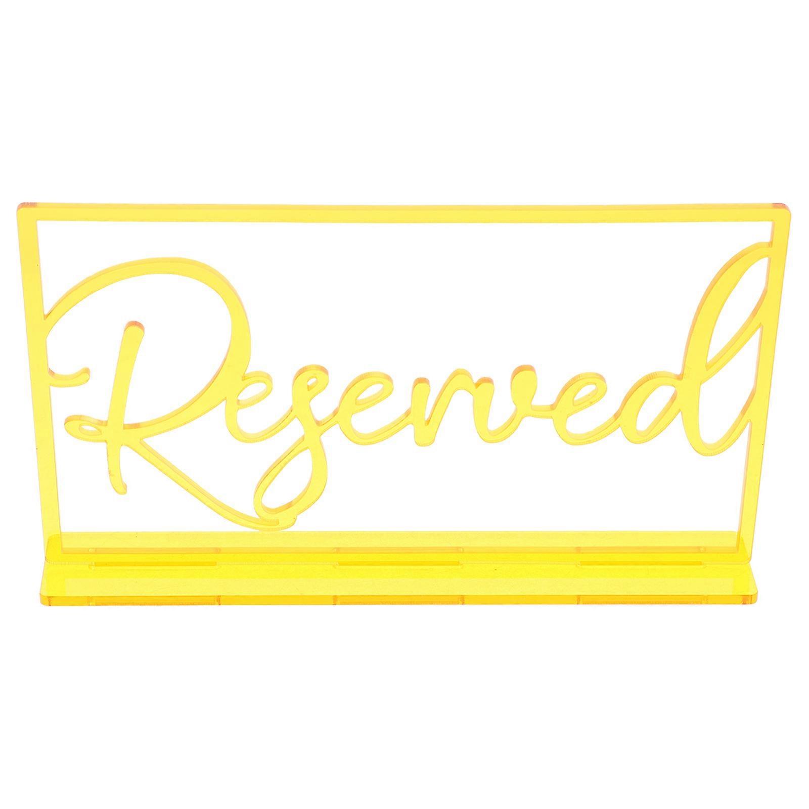 Acrylic Reserved Signs for Wedding Table Reservation 3Pcs