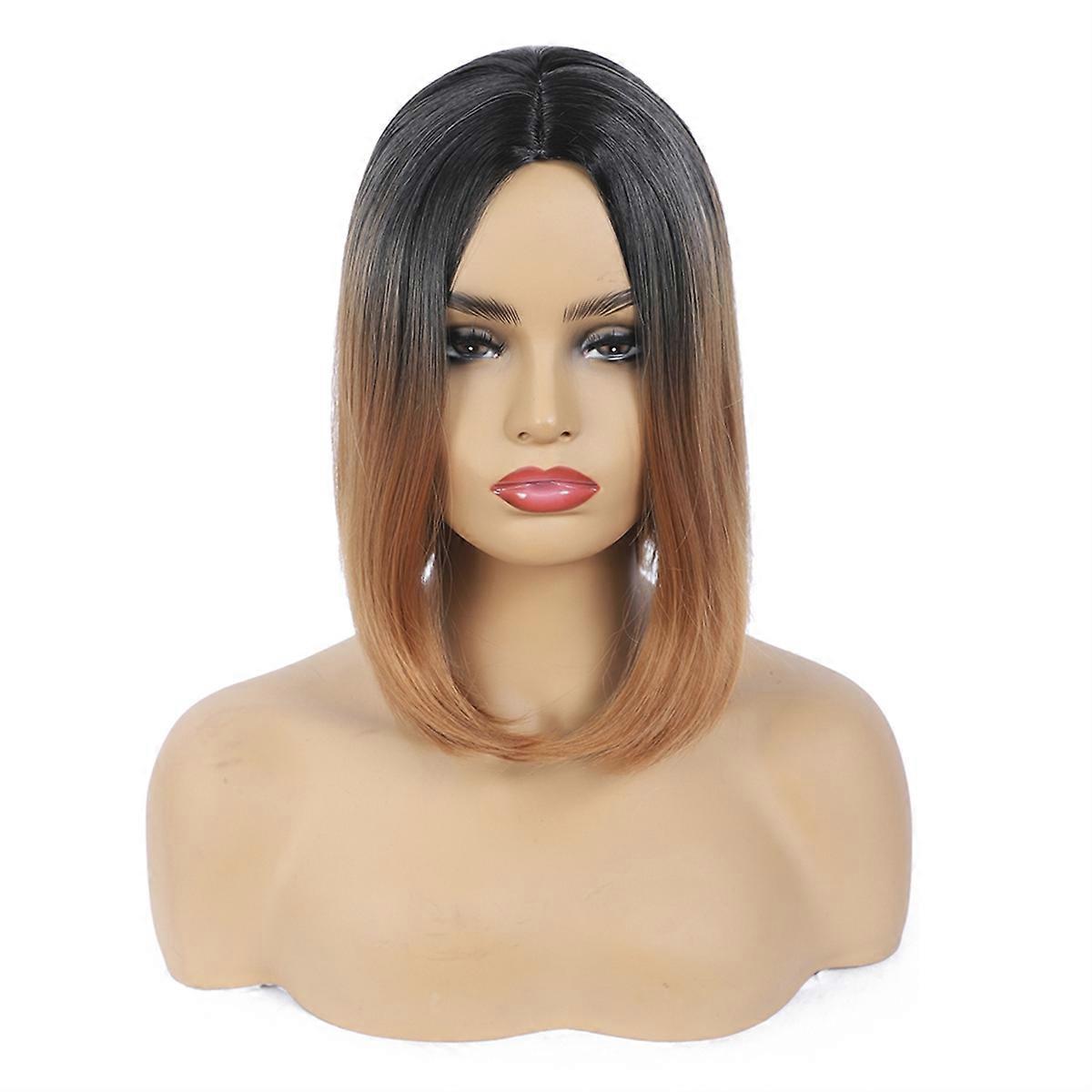  Modă Perucă Păr Mijloc Despărțit Doamnelor Perucă Acoperirea Capului, E