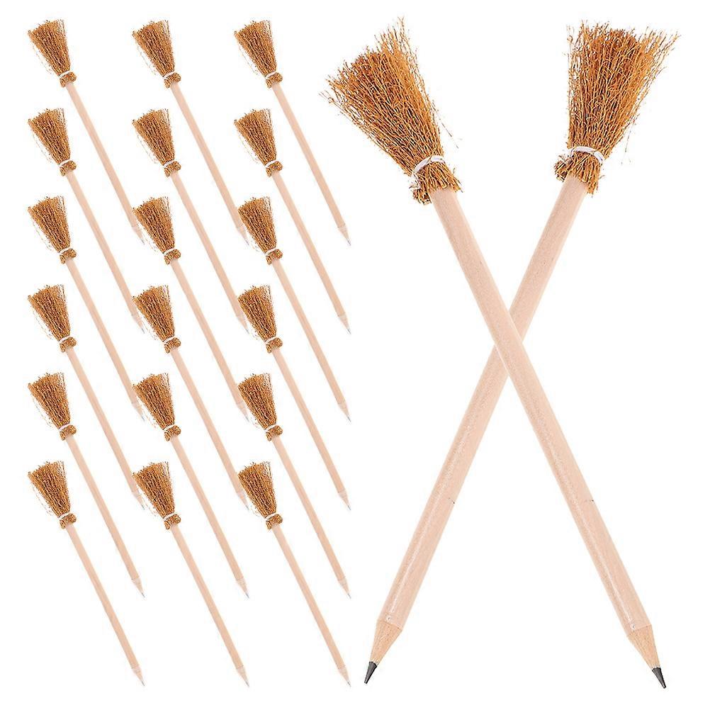 150Pcs Halloween Witch Broom Pencils for Creative Writing and Party Use
