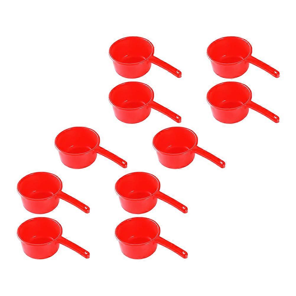 10Pcs Water Scoop Garden Watering Tool Kitchen Use Plastic For Practical Water Transfer