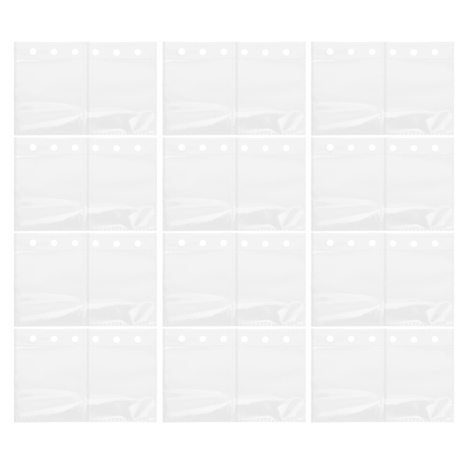 Transparent Card Protectors Binder Sheets For Photo Storage Suitable For Home Office Use 100 Pcs