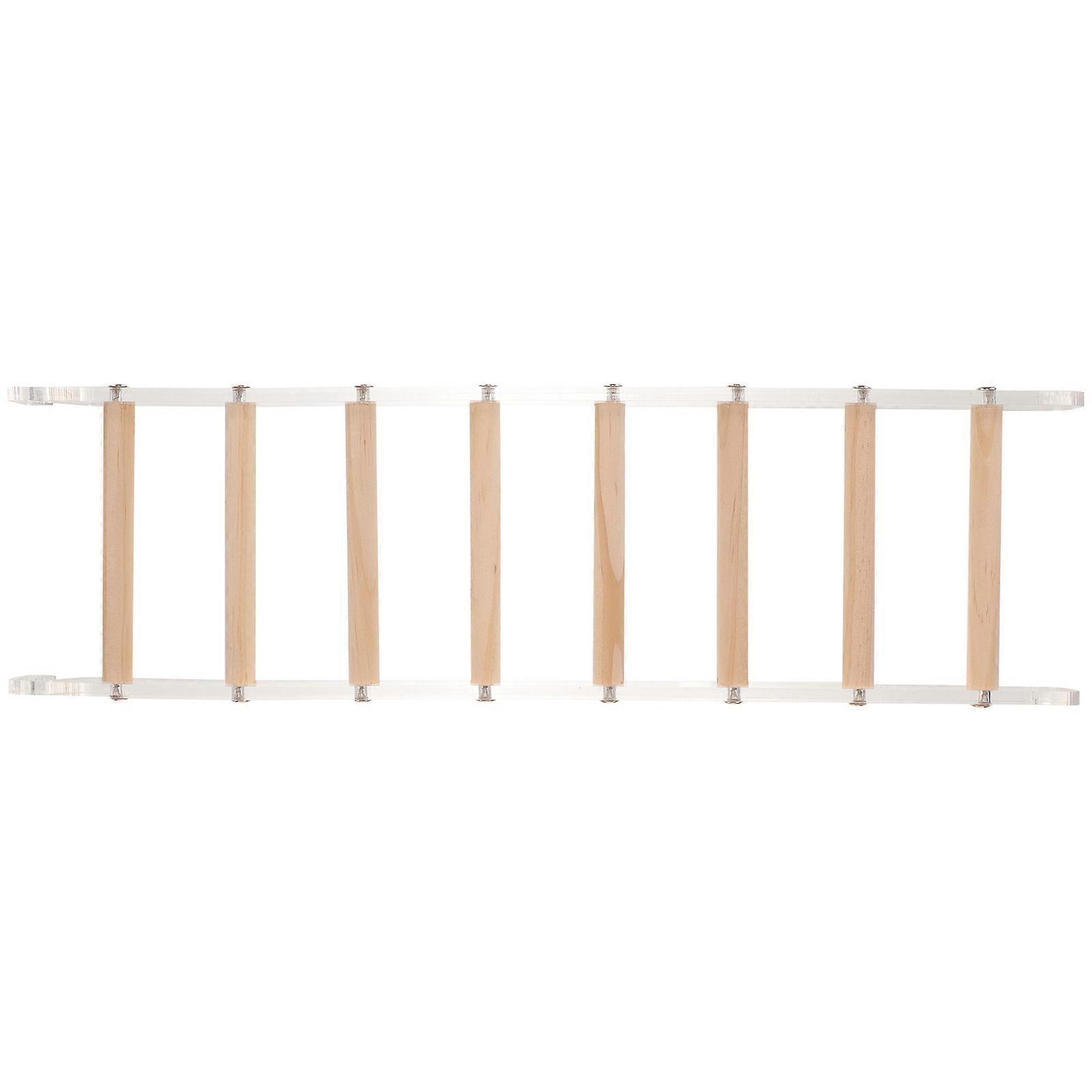 Bird Step Ladder Toy for Parrots 3Pcs Acrylic and Wooden Climbing Toy