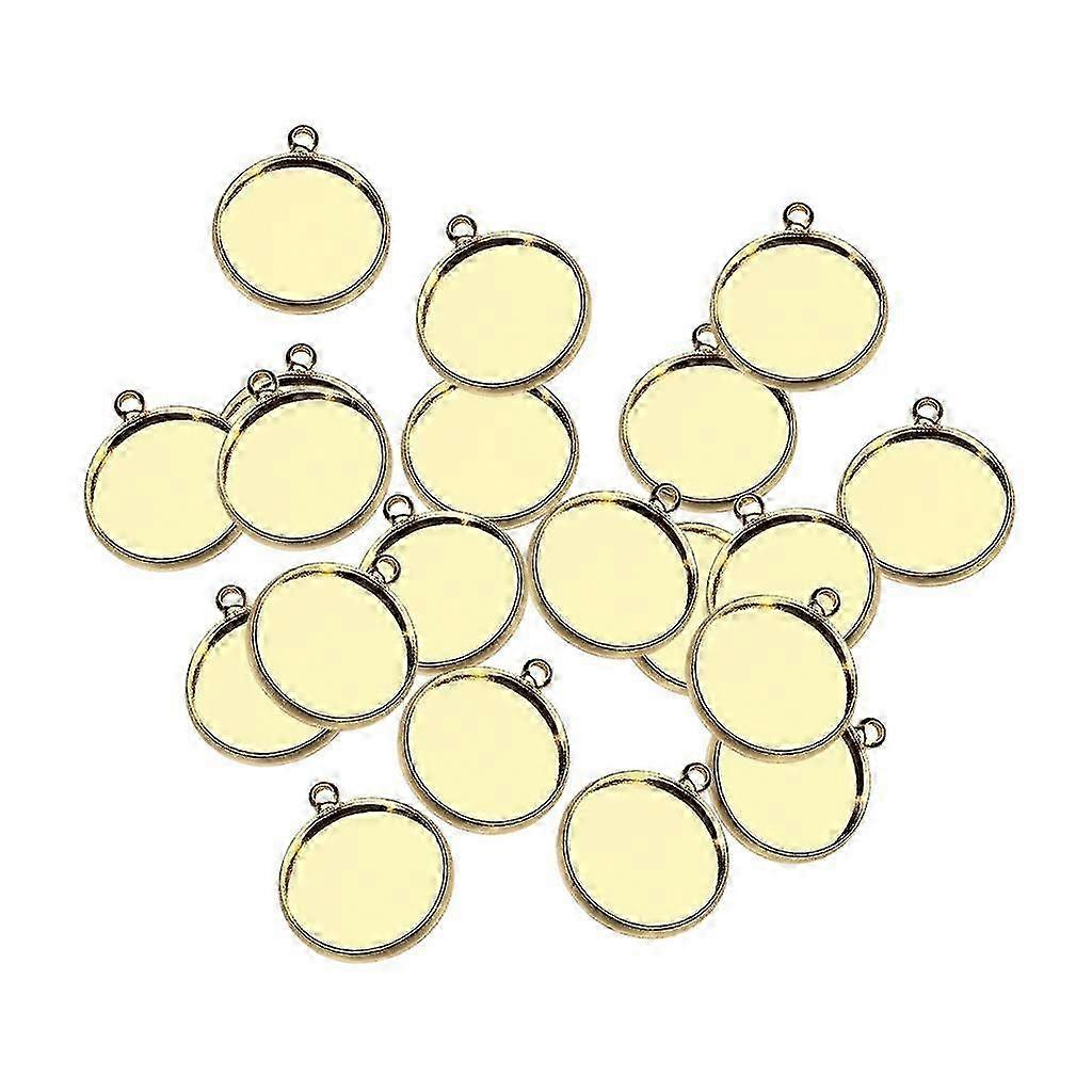 20pcs 10/12/14/16mm Brass Round Blank Cabochon Base Setting Trays 10mm 2025