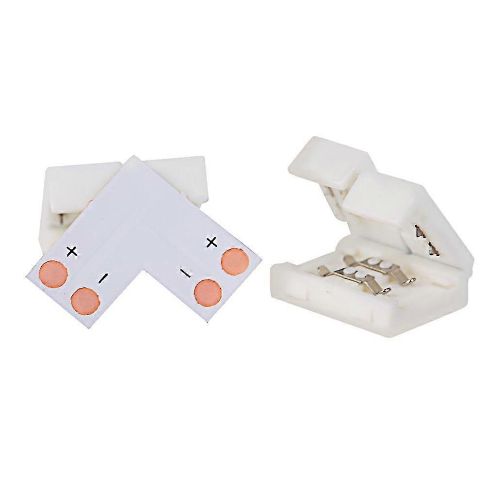 Shape Connector for 3528 LED Strip Connecting Adapter 5Pcs White