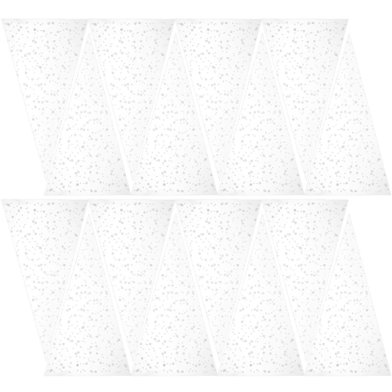 Plastic Cone Bags Clear Cone Candy Bags for Christmas Atmosphere Family Use Assorted Color Opp Material with Twist Ties 100Pcs