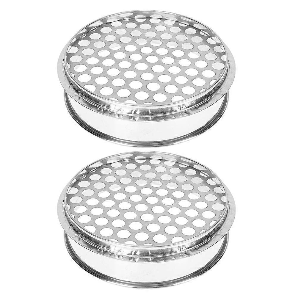 Stainless Steel Round Hole Sieve 10 Pcs For Lab Tasks Gardening And Food Preparation 20.50X20.50X5.50CM Filtering Wonder