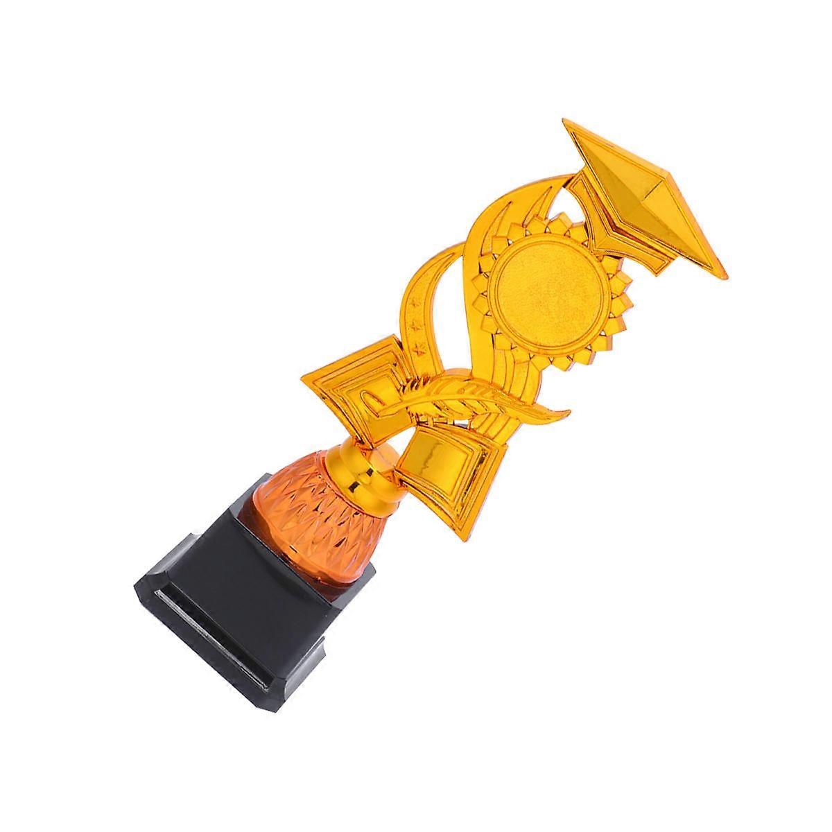 Creative Activity Award Trophy Golden Hat for Awarding 3Pcs Cups