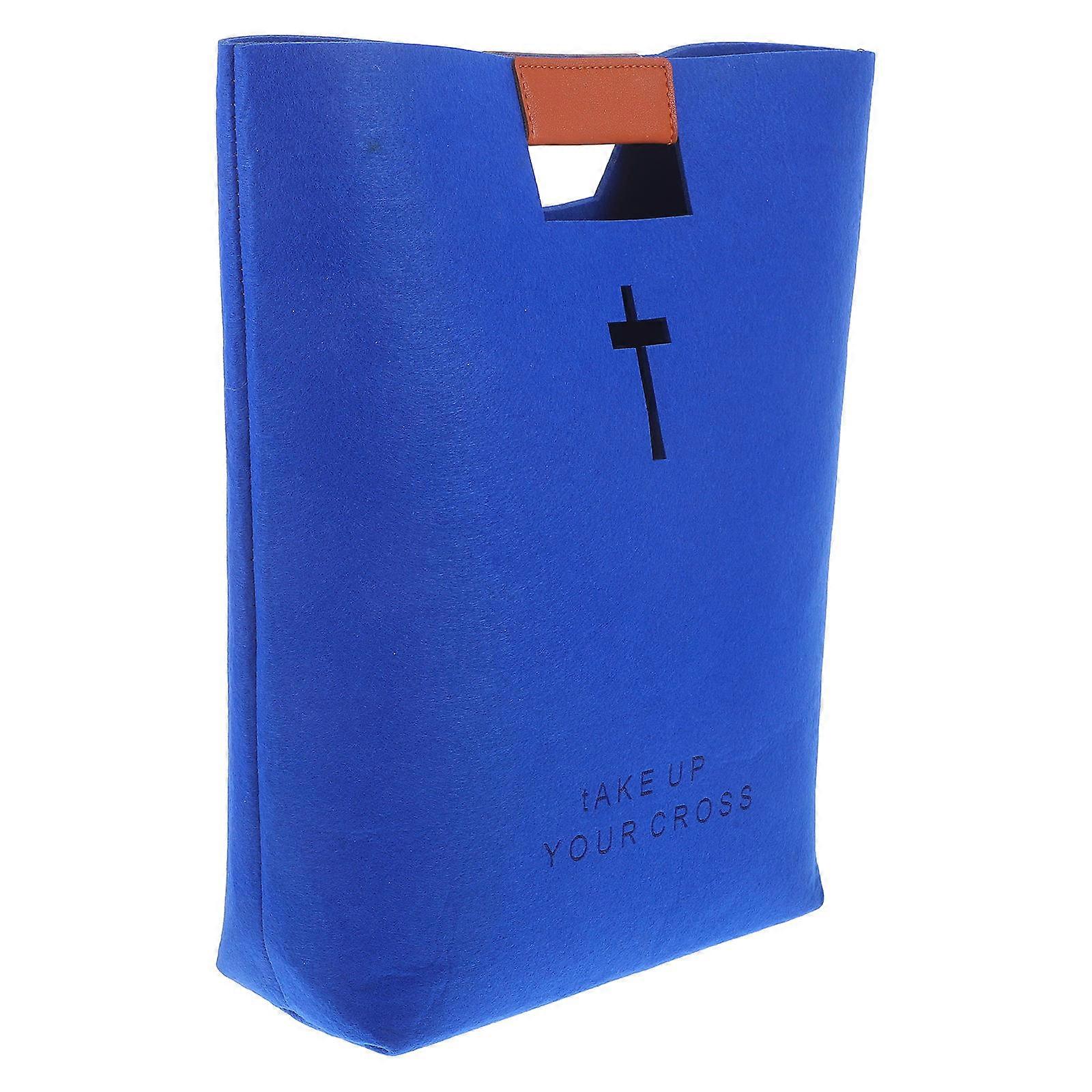 Bible Carrying Case 2Pcs Versatile Felt Handbag Outdoor Use Safe Storage for Books