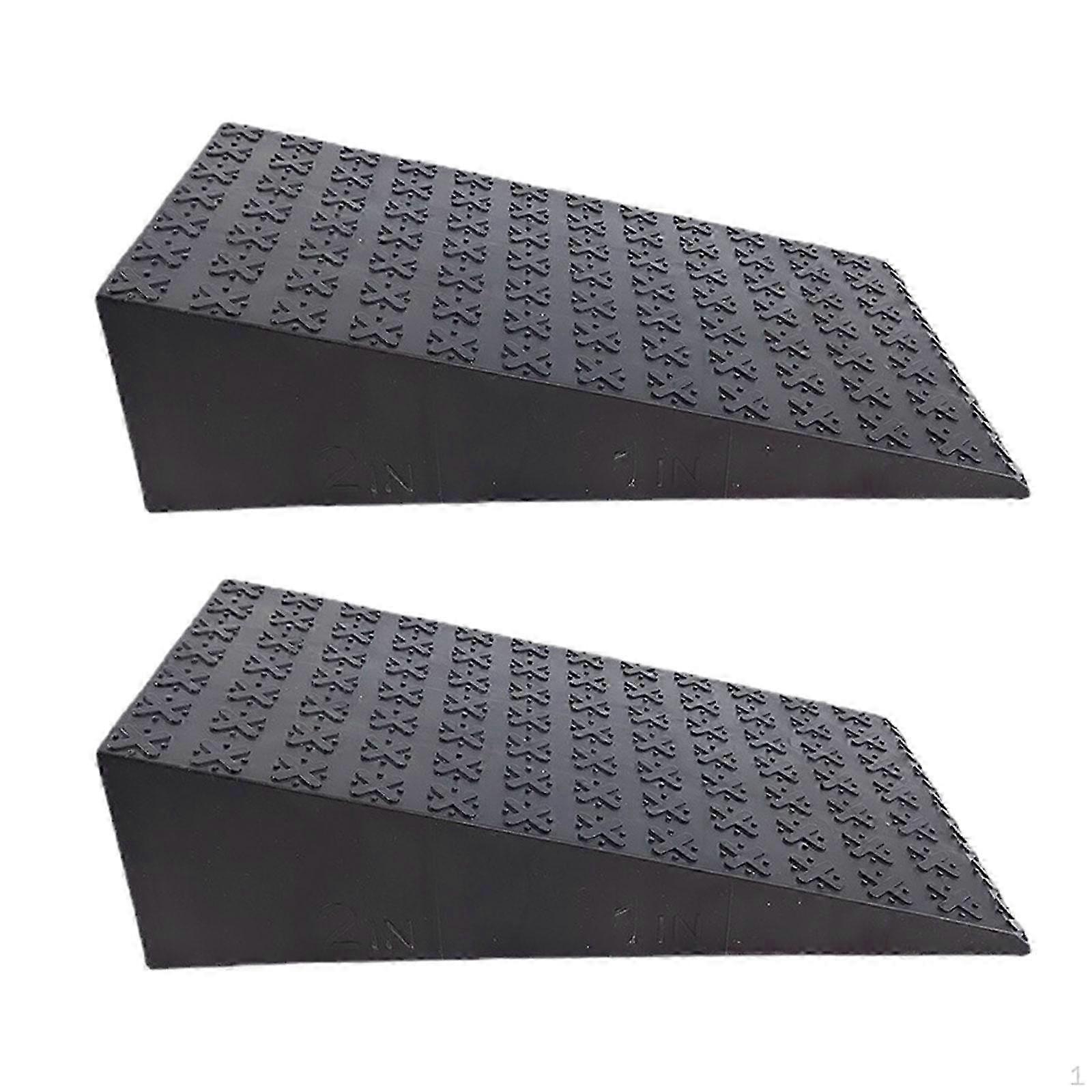2x Squat Wedge Block Yoga Heel Stretcher Portable Nonslip Slanting Board Foot Incline 2025