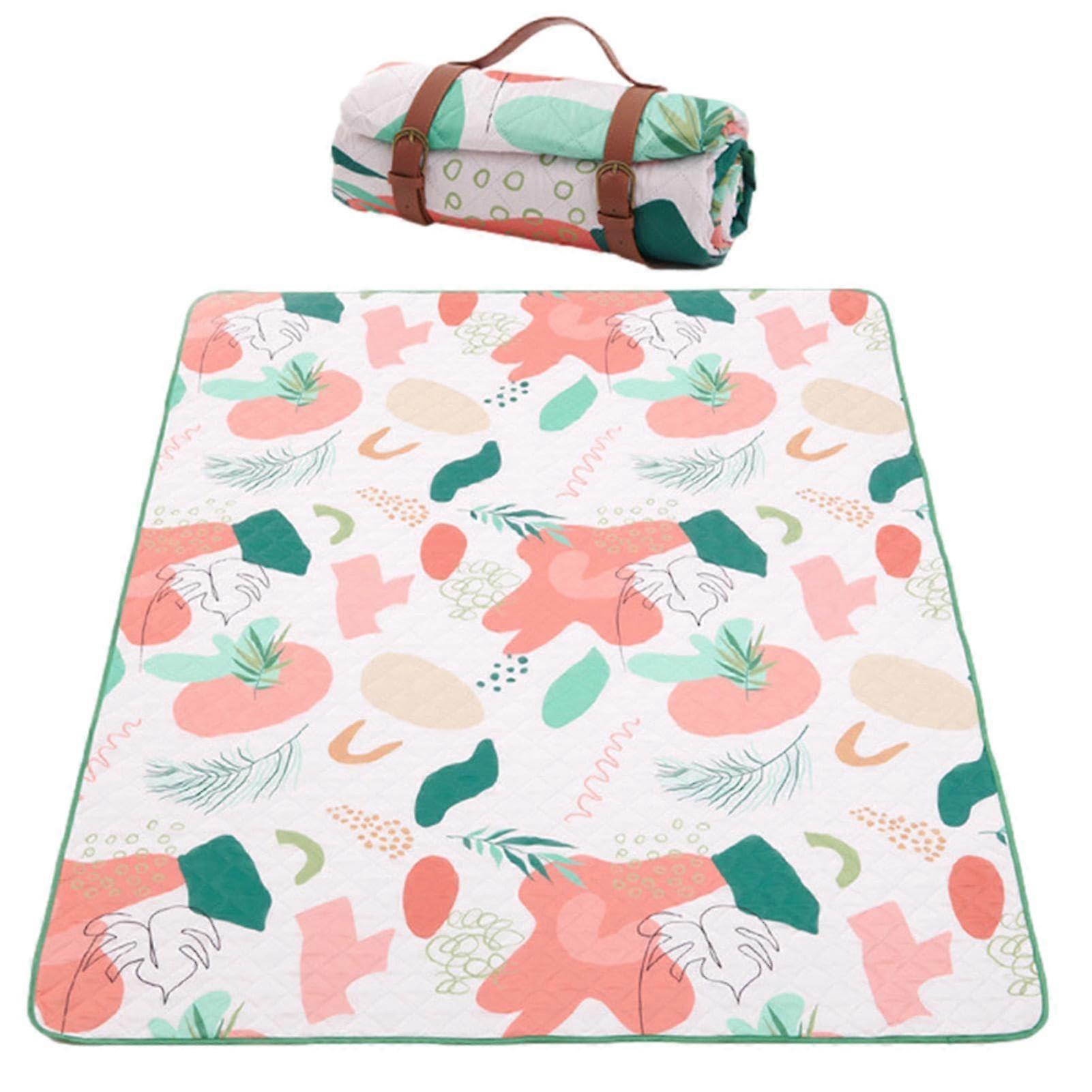 Picnic Blanket Portable Washable Beach Mat Multipurpose Foldable 8Person Large Size For Picnic Beach Camping Indoor Use