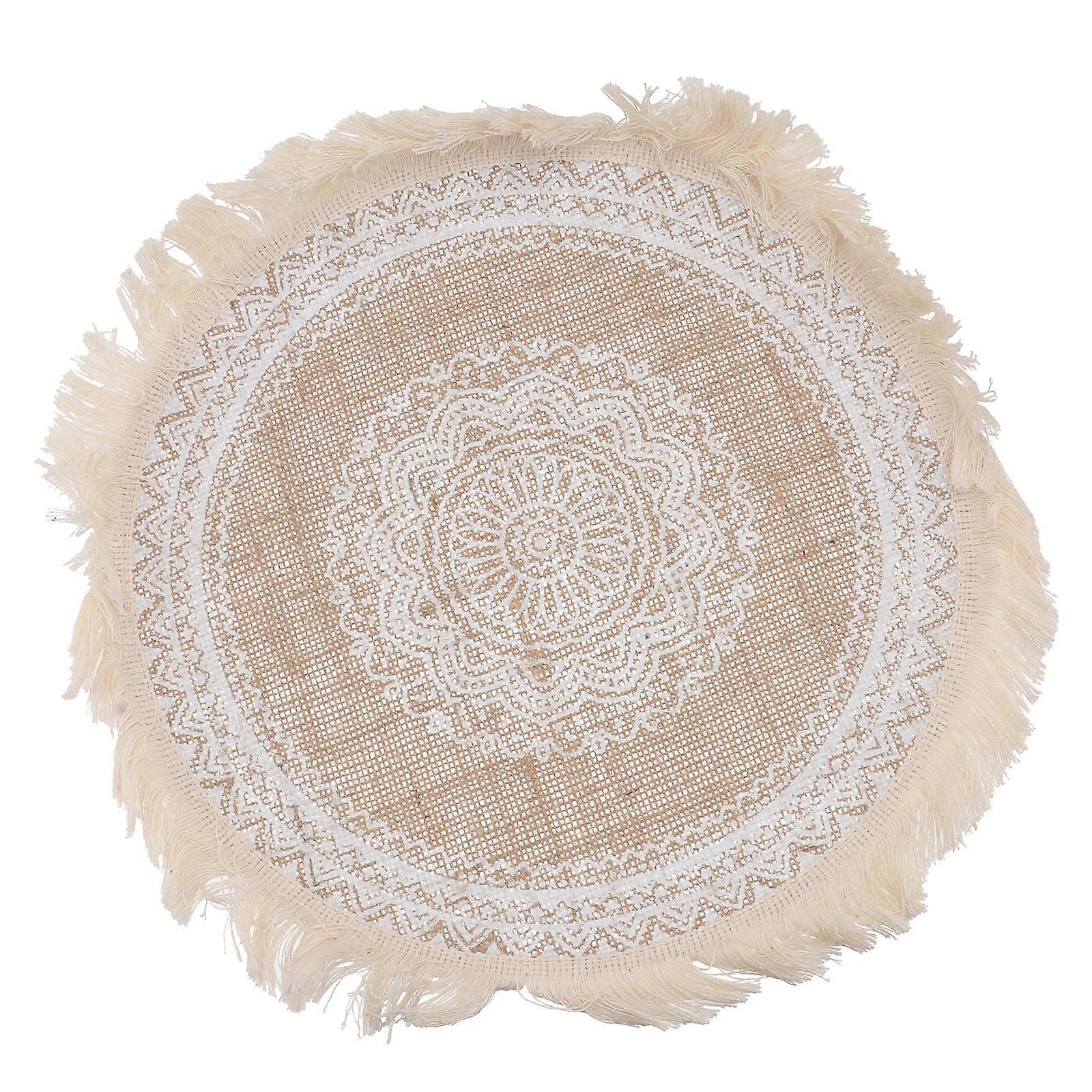 Hand-Woven Placemat Heat Insulated Mat 3Pcs for Dining Table Use