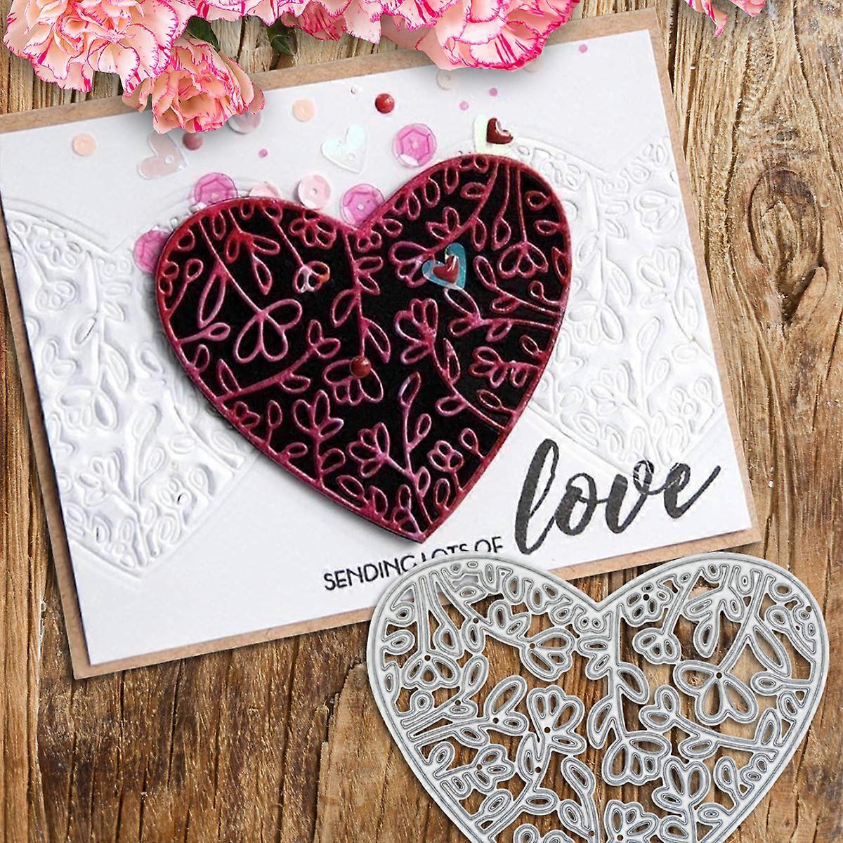 1PC Flowers Heart Metal Cutting Dies Die-cut Crafts Stencil Tool for DlY Handmade Scrapbook Cards