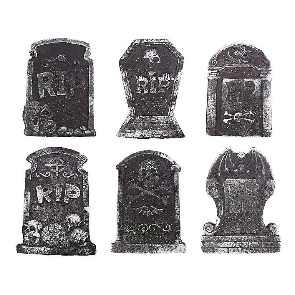 Halloween Tombstone Decoration with 18Pcs Practical Random Style Ornaments