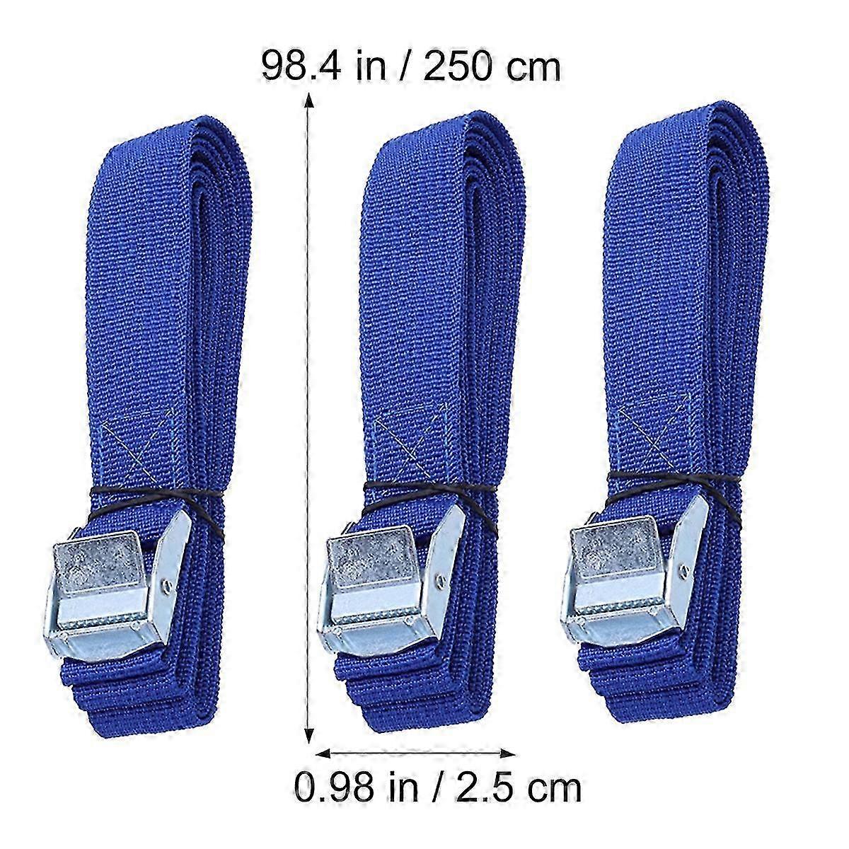 Nylon Lashing Straps with Quick Release Buckle for Cargo Tie Down - 8Pcs