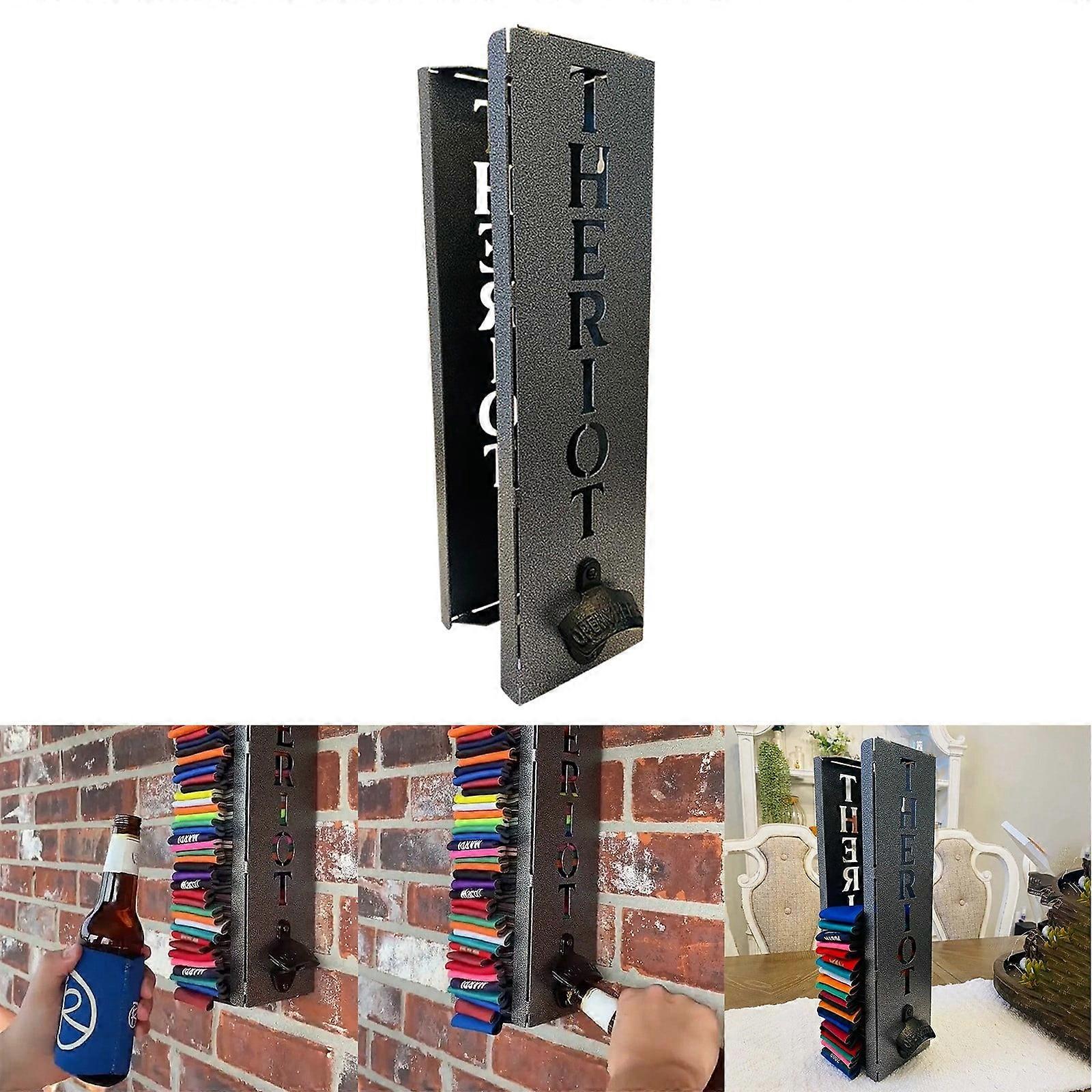 Christmas Wall Decoration 🍻Can Cooler Stand With Deer Head Can Rack With Christmas Tree Can Rack With