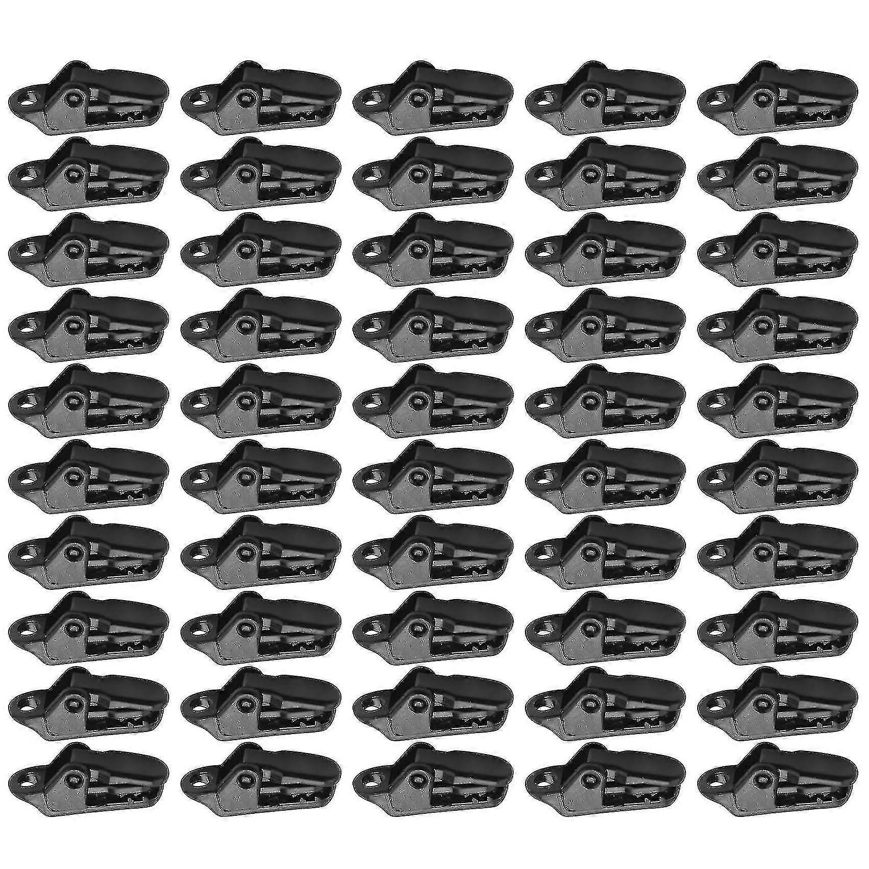 50 قطع مقاطع قماش القنب الشراع يؤمن المشبك مع قبضة قفل قوية للتخييم في الهواء الطلق ، خيمة ، المظلة ، راية Tig-AK