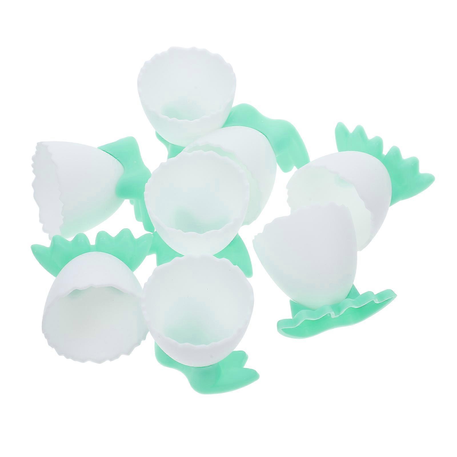 32 Pcs Green Foot-Shaped Stands For Babies Home Easy To Clean Tableware