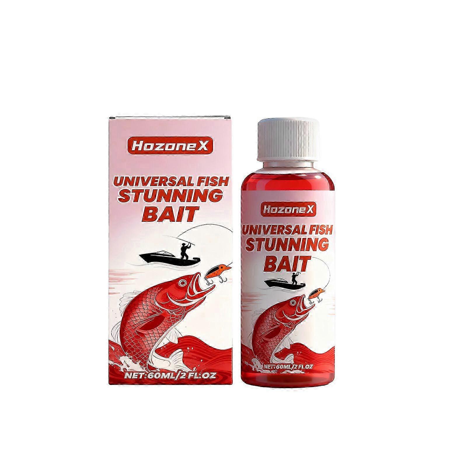 Universal Fish Stunning Bait - Stimulate Smell & Taste, Enhance Fish Attraction, Wide Water Coverage, Natural Formula, 60ml/2fl oz