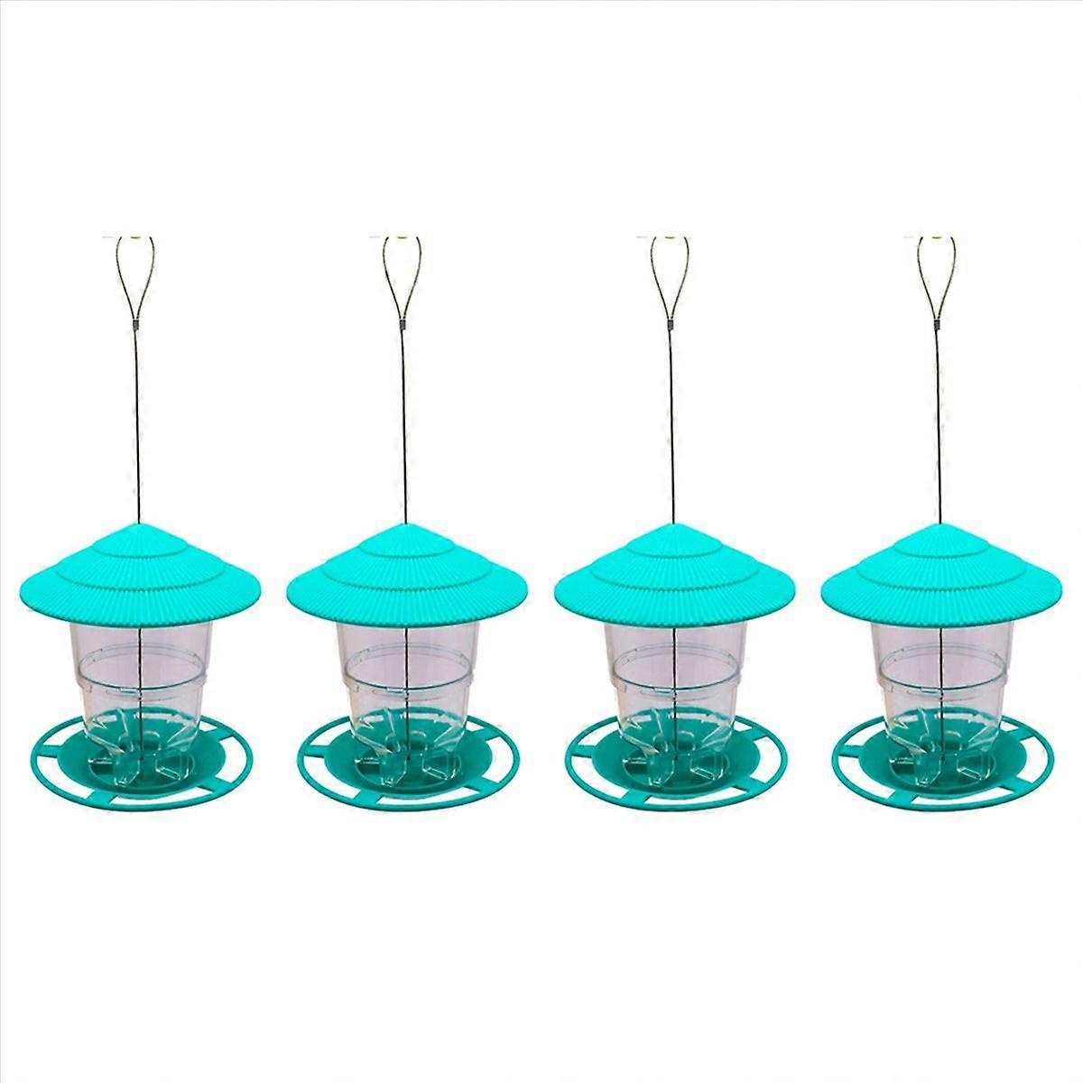 Mangeoire à oiseaux sauvages, Mangeoire à oiseaux à l’épreuve des écureuils à l’extérieur, Mangeoire à oiseaux sauvages suspendue avec roo en forme ronde