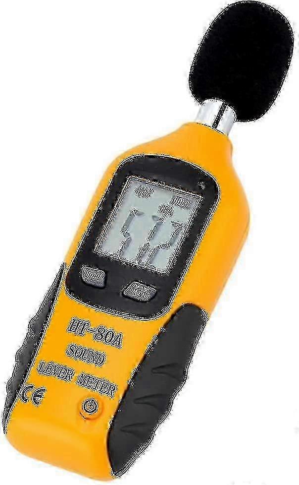 Accurate Digital Sound Level Meter with Backlit Display - Includes 9V Battery (VFR Model)