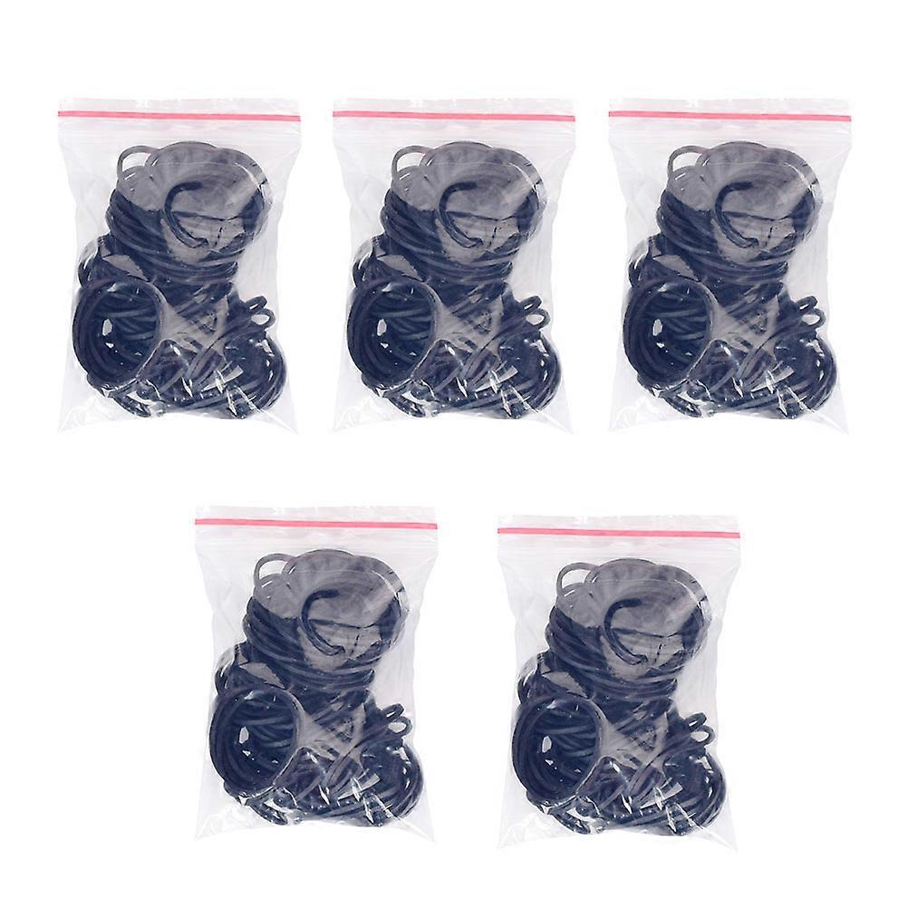 Black Machine Rubber Band for Equipment Use 500Pcs Set