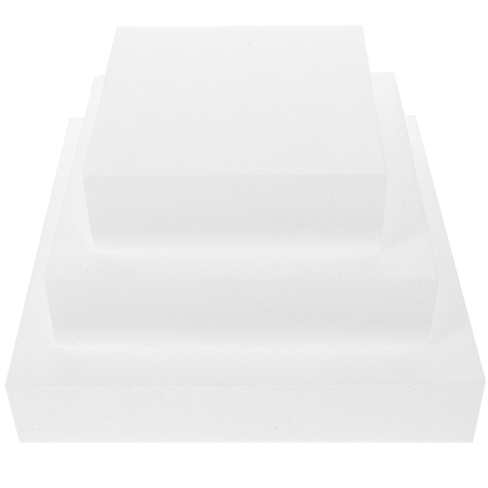 Fake Foam Cake Model Cake Dummies for Decorating Practice 9Pcs White