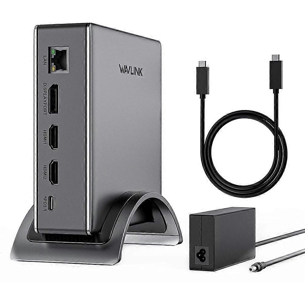 2HD + DP 140W PD HUB Adapter UK Plug