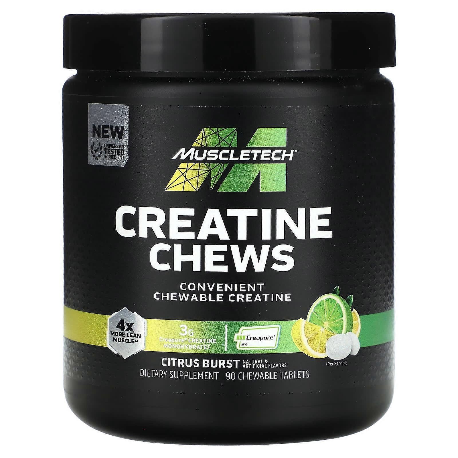 Creatine Chews, Citrus Burst , 90 Chewable Tablets