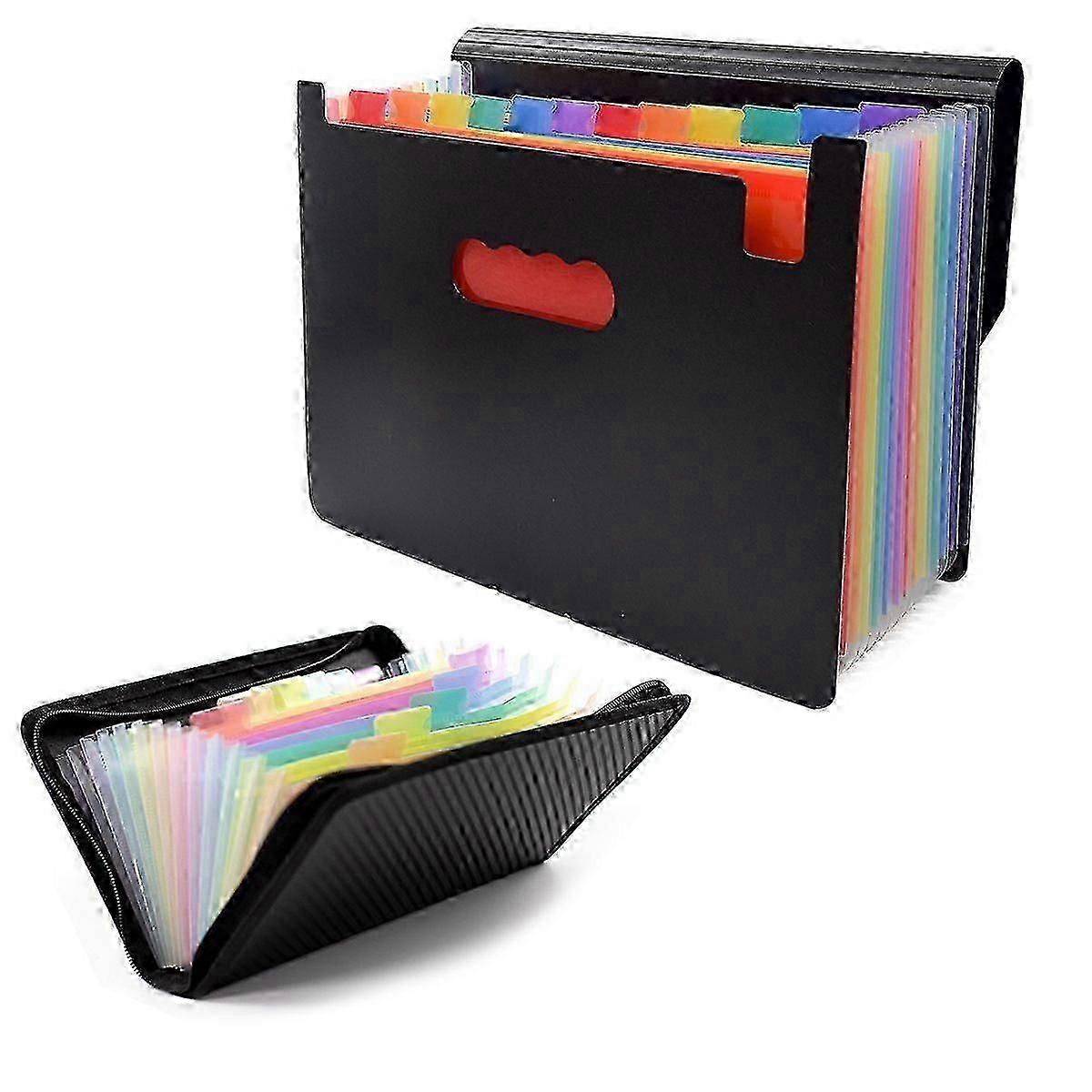 Accordian File Organizer, 12 Pockets Expanding File Folders & Receipt Coupon Organizer, Monthly Bill Receipt Organizer