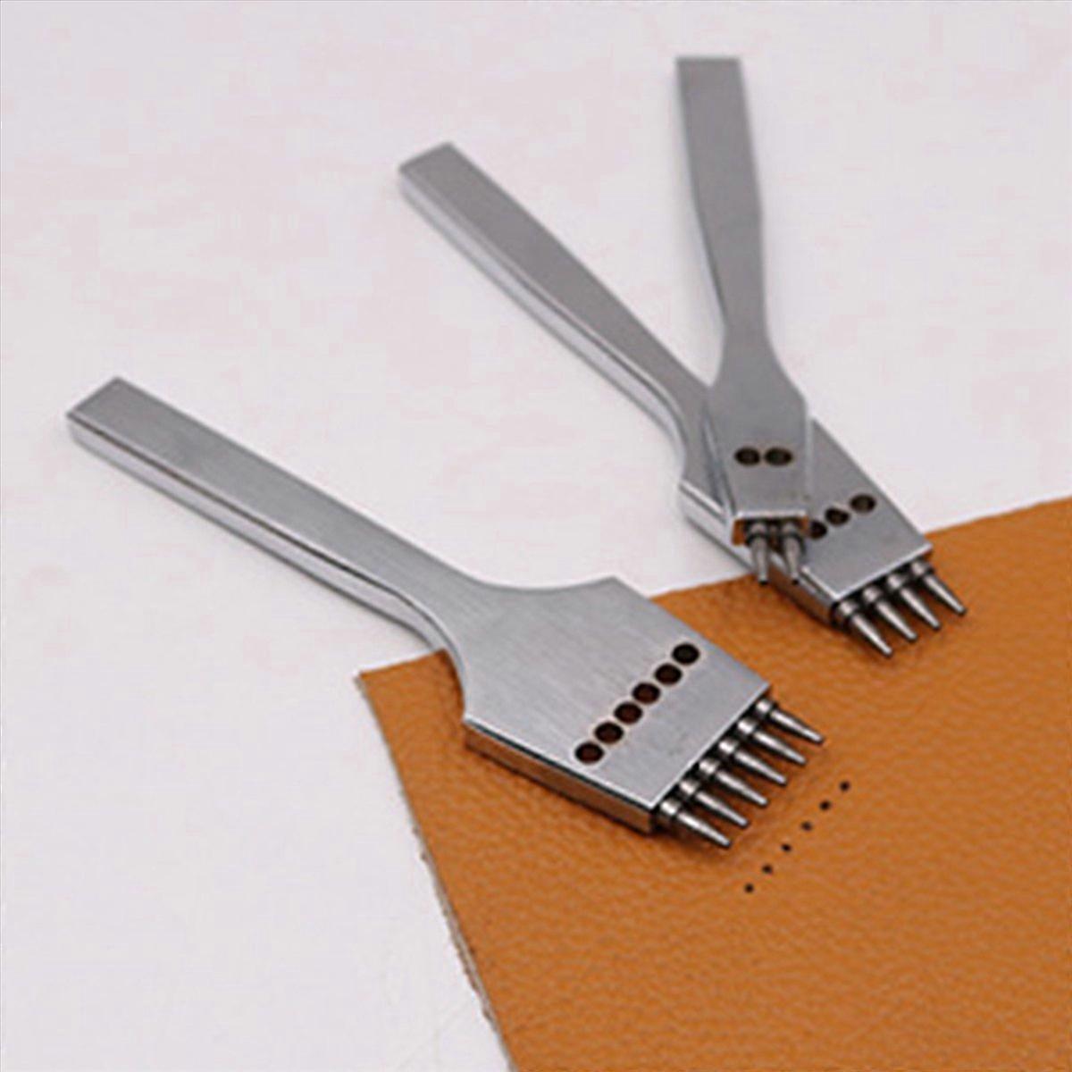 3Pcs 4mm Leather Craft Round Hole Leather Puncher Tool/Set