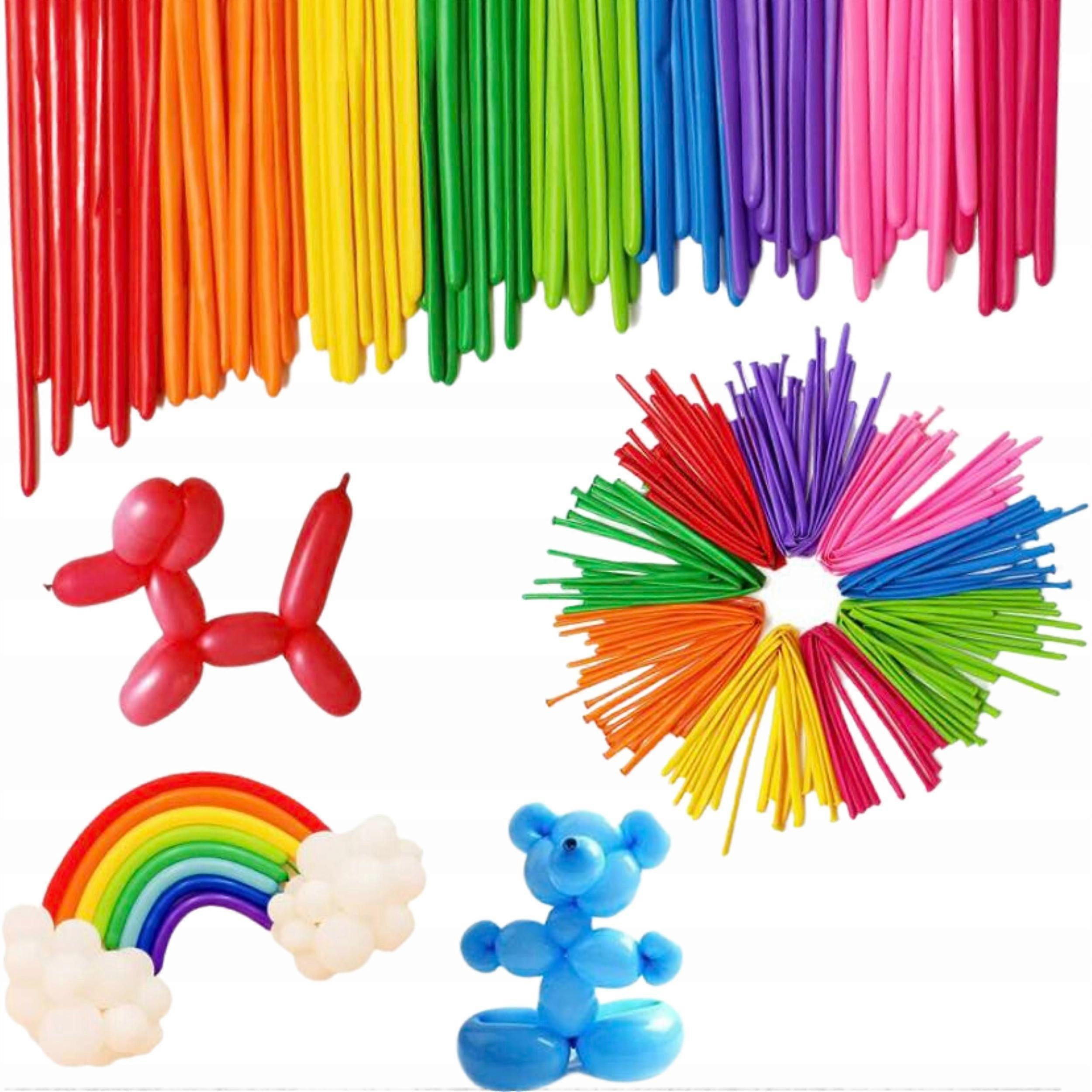 Long Balloons For Modeling Twisting Tube For Birthdays Colorful