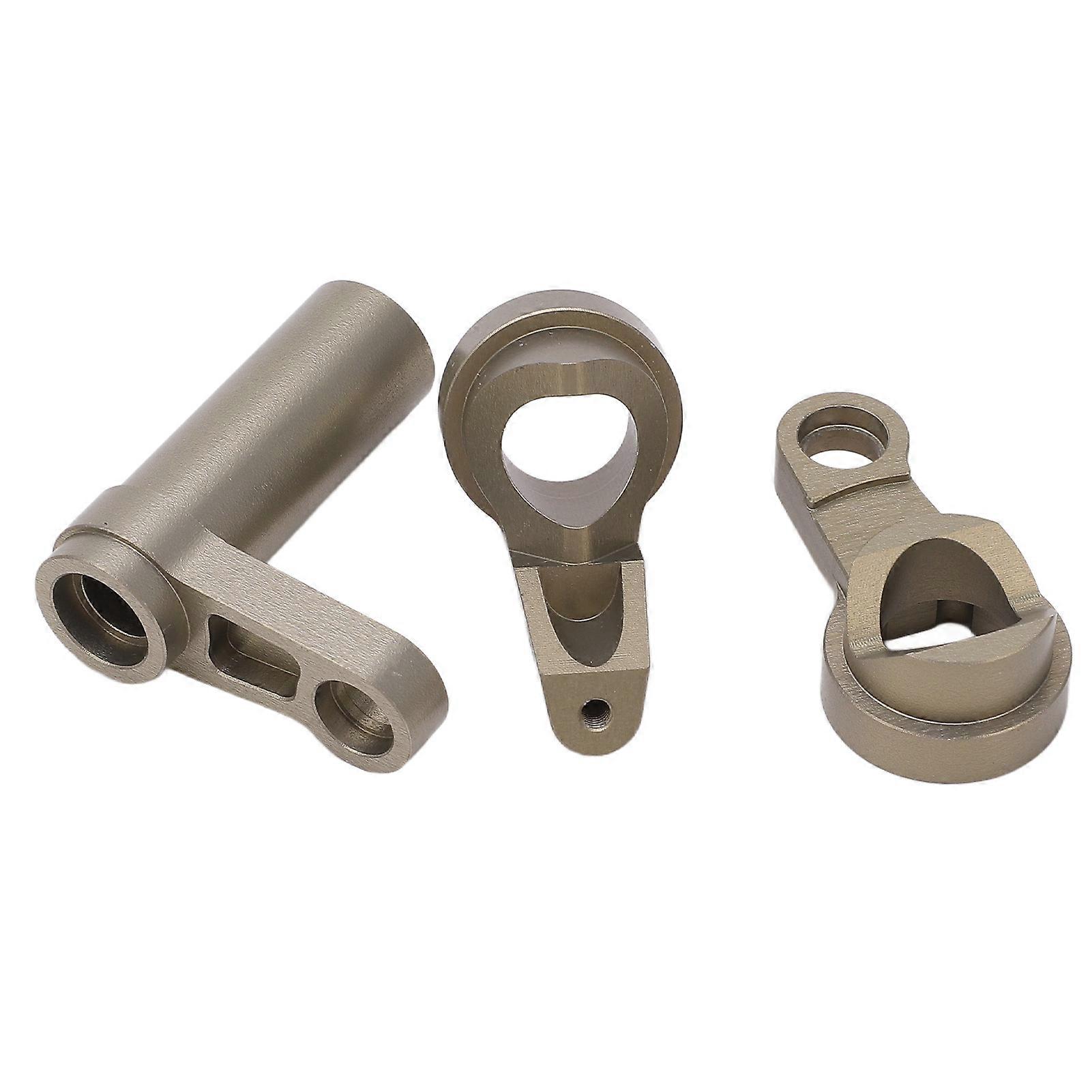 RC Steering Knuckle Kit Aluminum Alloy Shock Absorption Steering Assembly for Traxxas Sledge 1/8 95076‑4 Titanium 