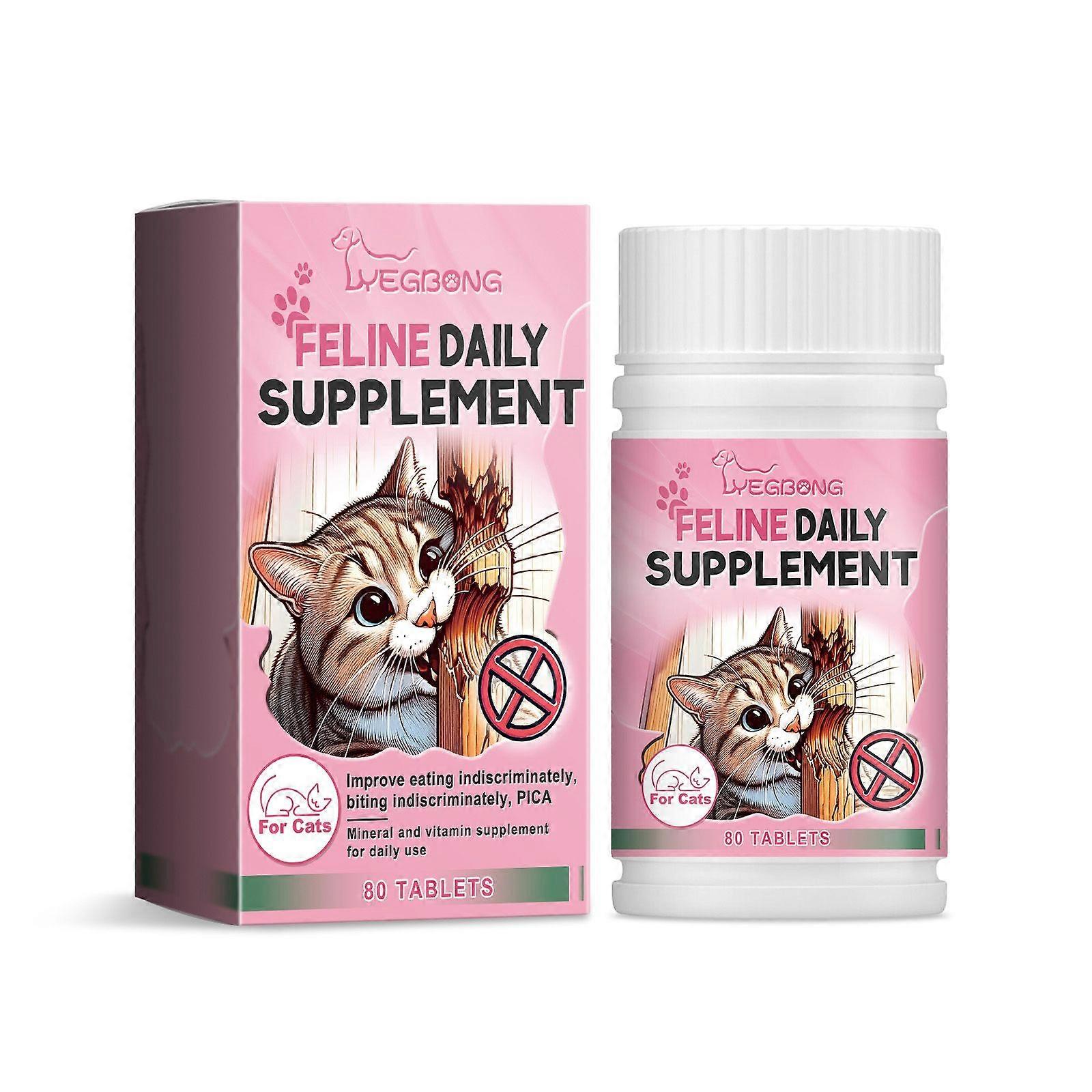 Yegbong Cat Trace Element Tablets Are A Balanced Diet Nutritional Supplement For Cats To Supplement Vitamins