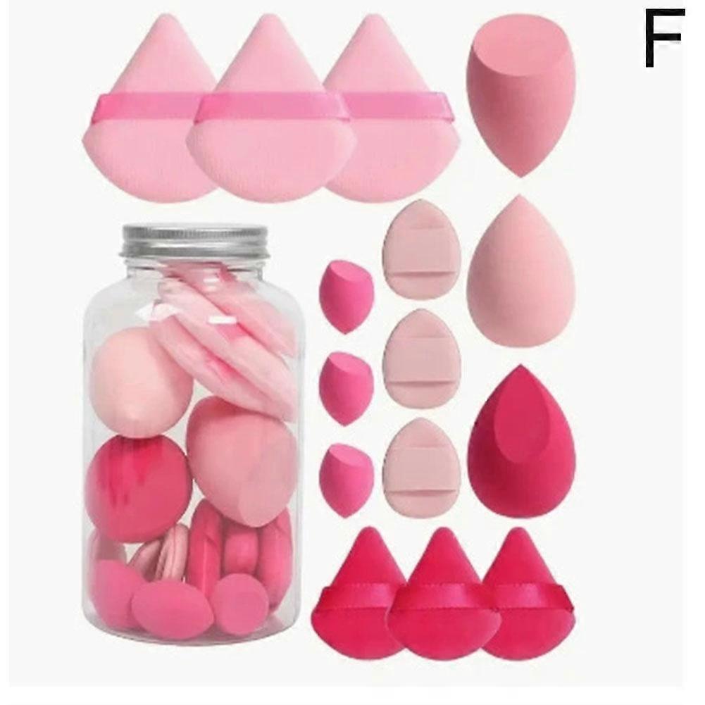 15 Pcs Makeup Sponge Set Multi Shape High Quality Soft Elastic Blending Foundation Applicator For Professional Makeup