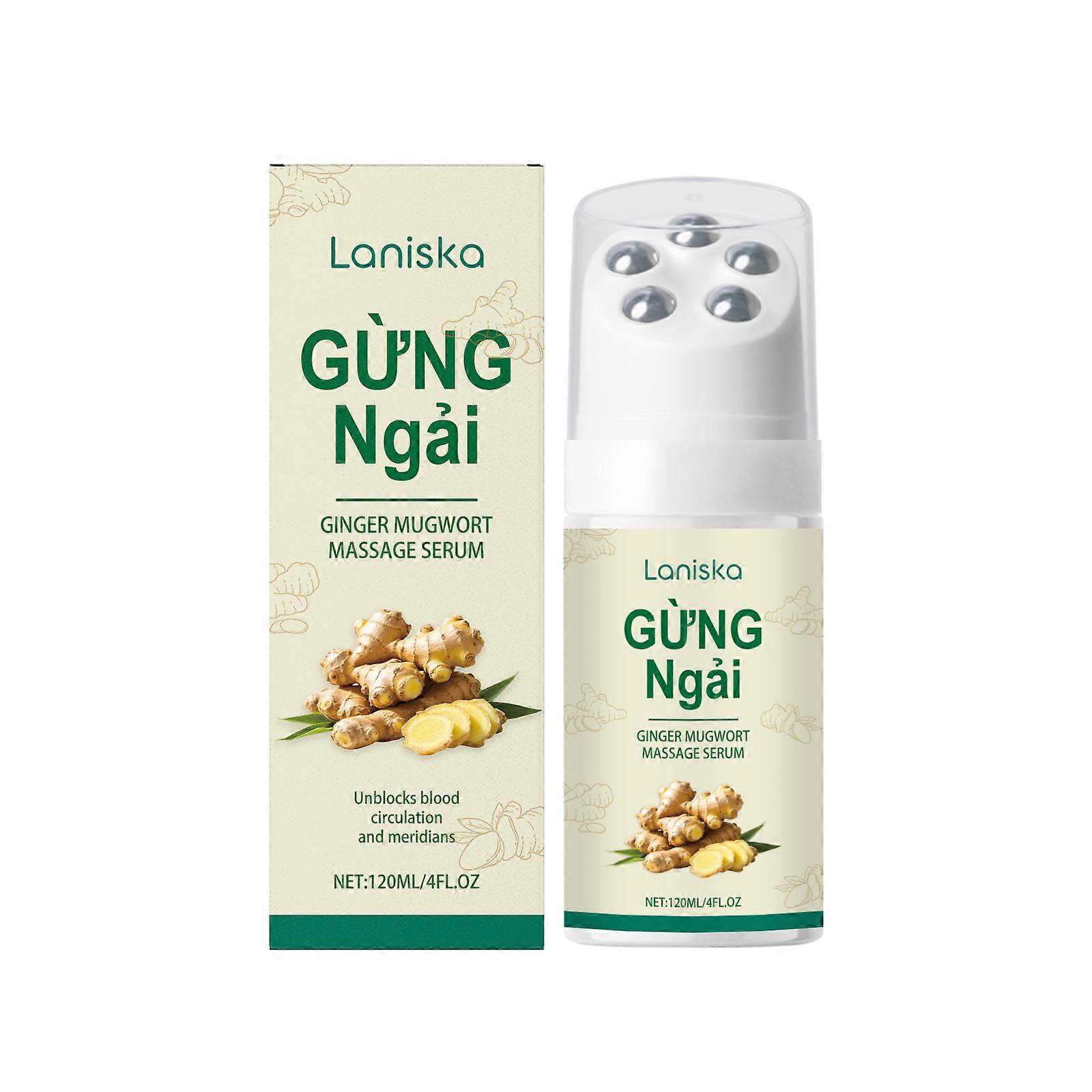 Ginger Mugwort Roller Massage Solution Is Carefully Prepared From Tocopherol (Vitamin E) And Ginger Root Oil