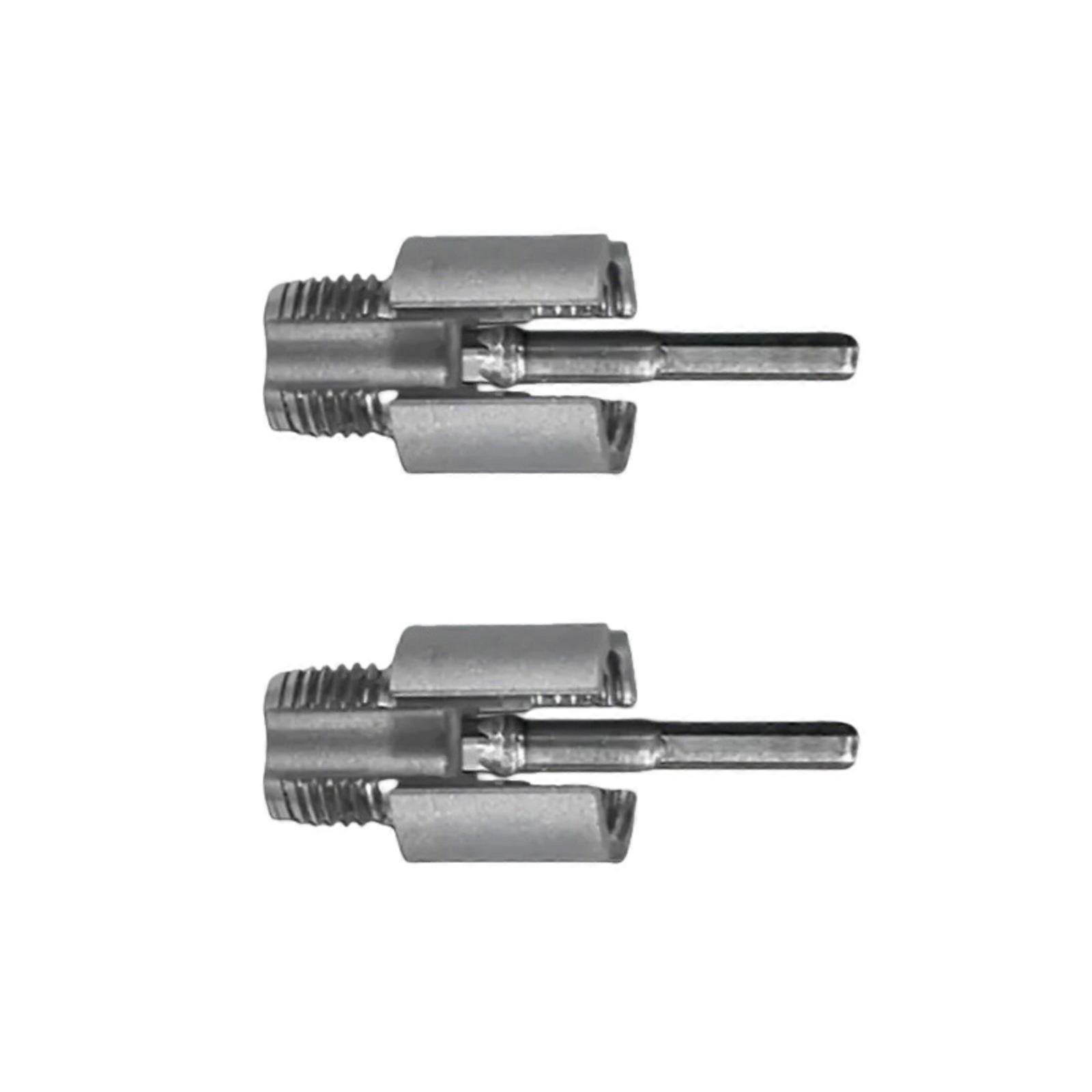 Pipe Threader Tool Set 2PCS Double Function Internal External Cutter Suitable for PVC Pipe And Electric Drill Multicolor