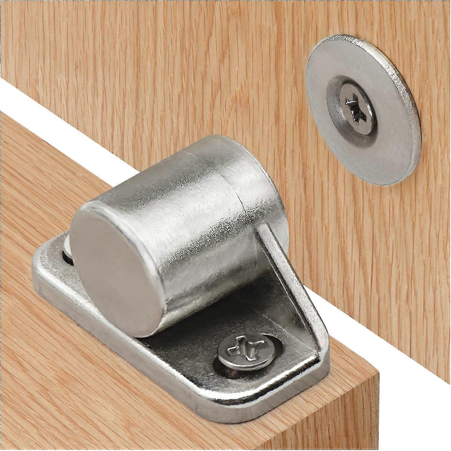 Magnetic door catch for wardrobe 4 pack strong silver