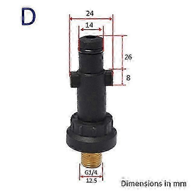 Snow Foam Lance Adapters Foam Nozzle Fittings for Lavor Elitech Sterwins Vax Hammerflex Karcher AR Bosche Nilfisk Black Decker