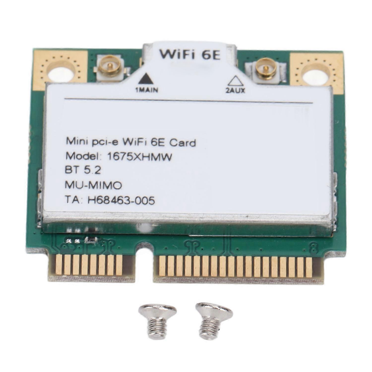 Computer Network Card Mini Pcie 2400Mbps WiFi 6E Bluetooth 5.2 3Band Wireless Network Adapter for Wi